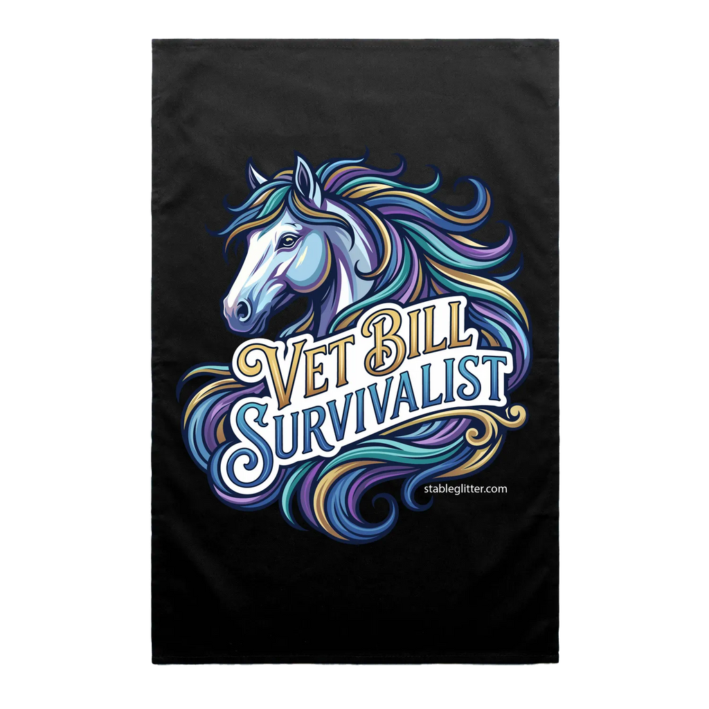 Black front flat lay